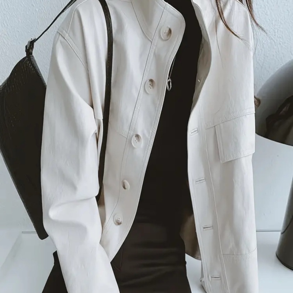 Women's Cream Jacket - Picture 9 of 9